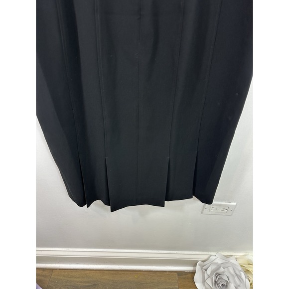 Lafayette 148 New York Women's Black Butterfly Sleeve Blouson Dress Size 16 - Picture 6 of 10